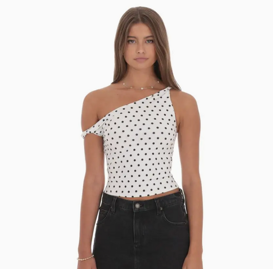 Polka Dot Twist Top