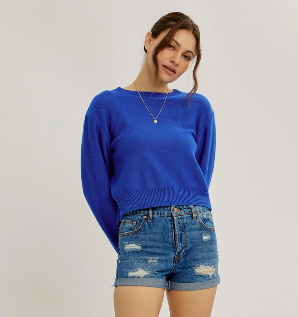 Casey Bow Back Sweater