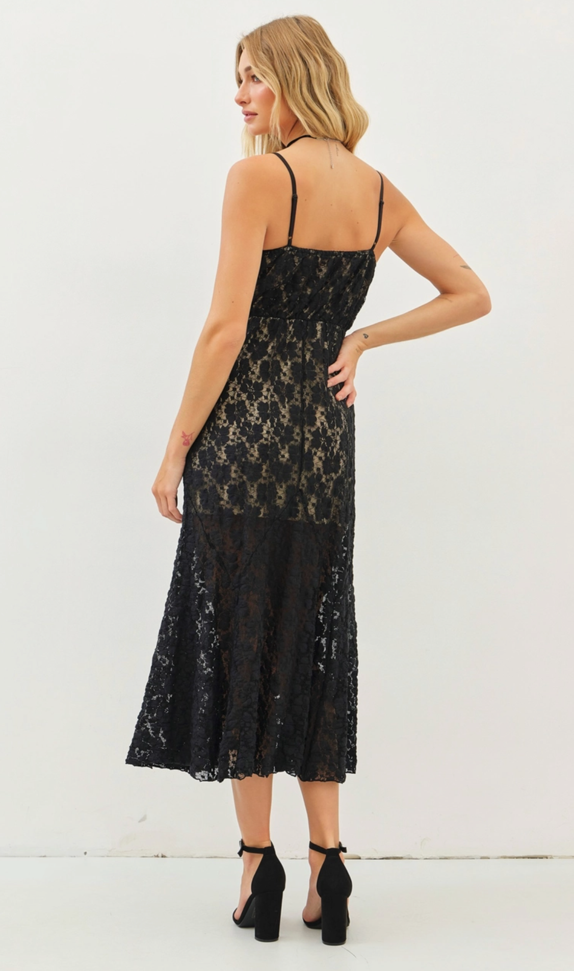 Blake Fit and Flare Lace Dress