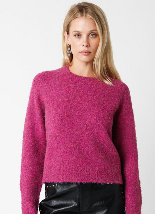 Everly Sweater - Raspberry