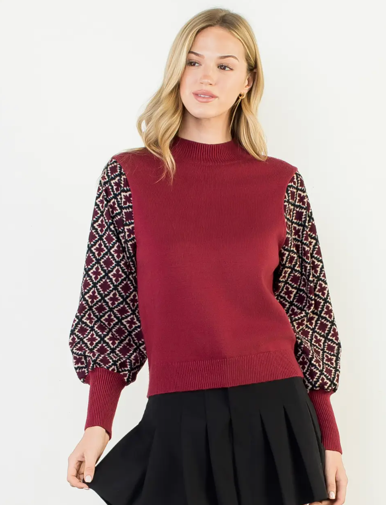 THML Mixed Media Sweater