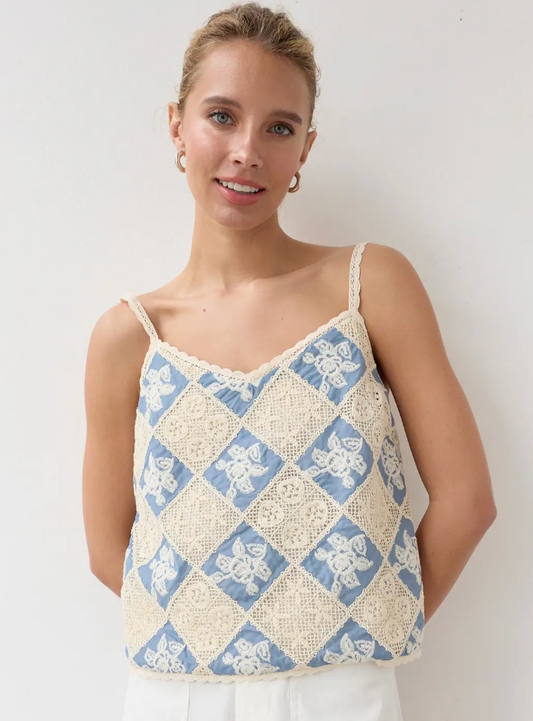 Crochet Patch Work Cami