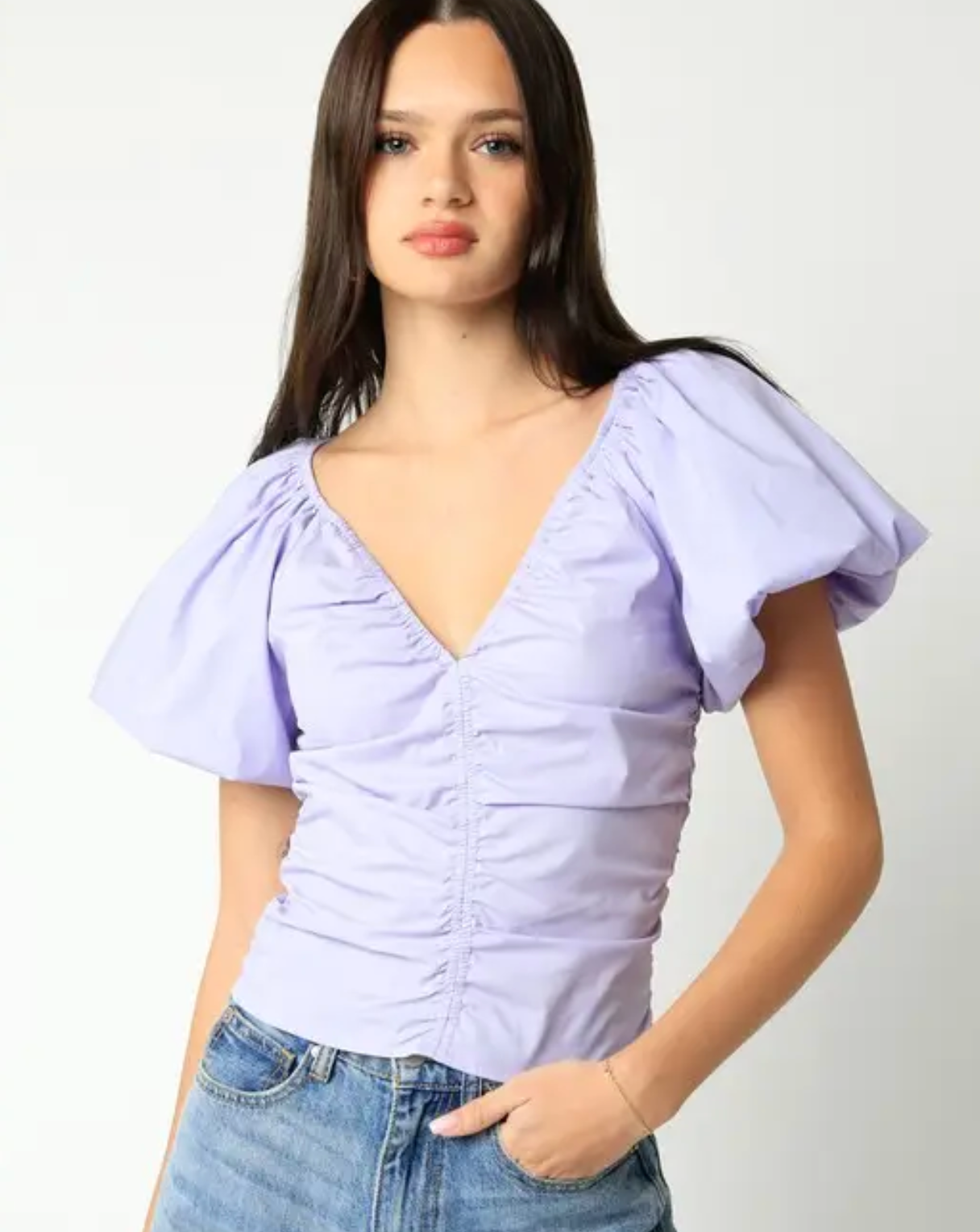 Tahlea Lavender Cotton Top