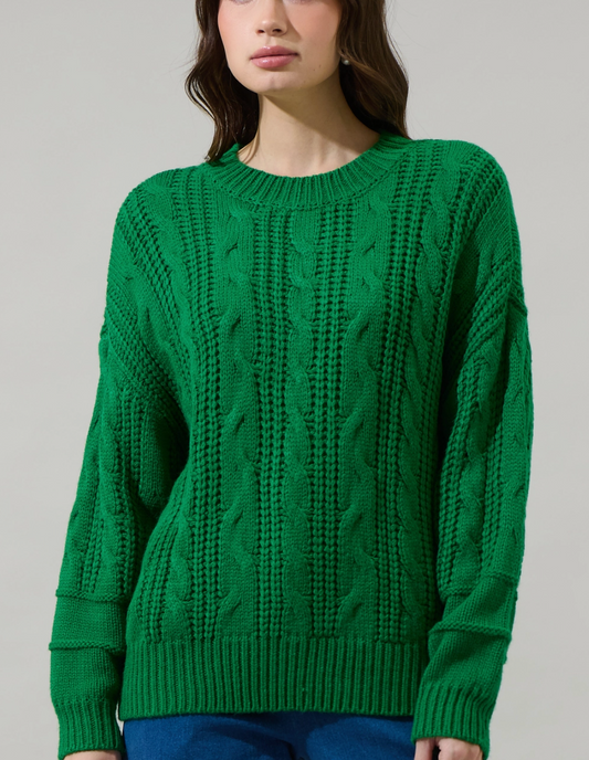 Sugarlips Brielle Sweater - Kelly Green