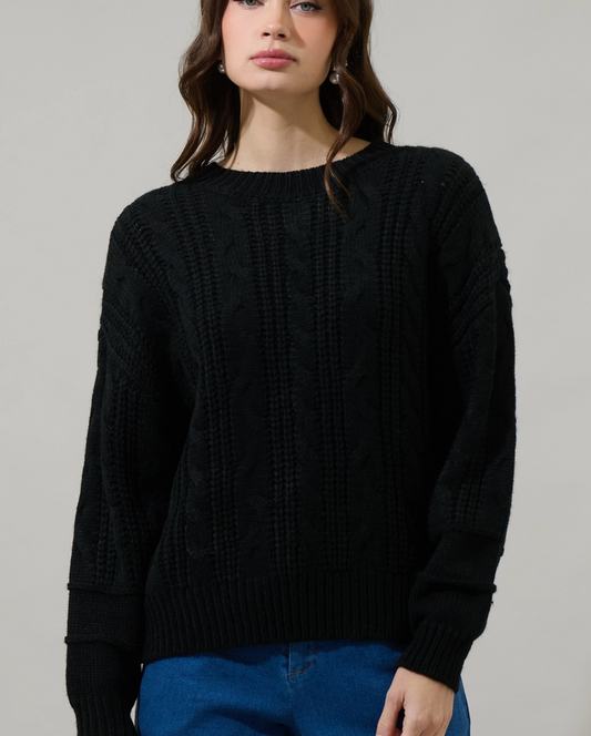 Sugarlips Brielle Sweater - Black