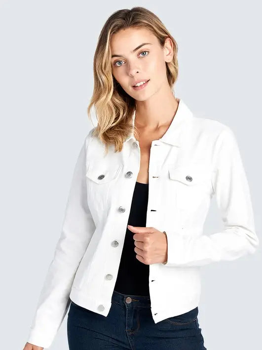Kimberly Denim Jean Jacket - White