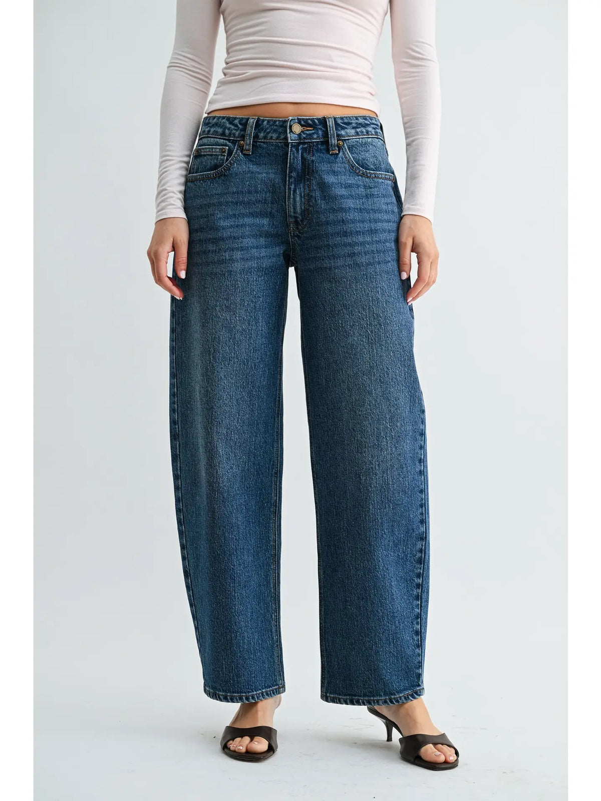 JBD Relaxed Barrel Jean - Dark Denim