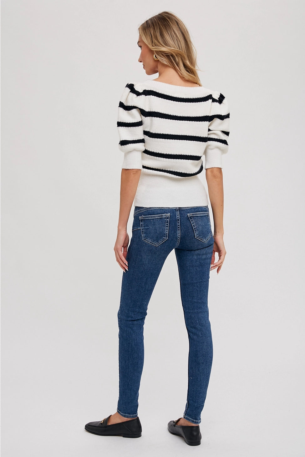 Sweater Puff Sleeve Top