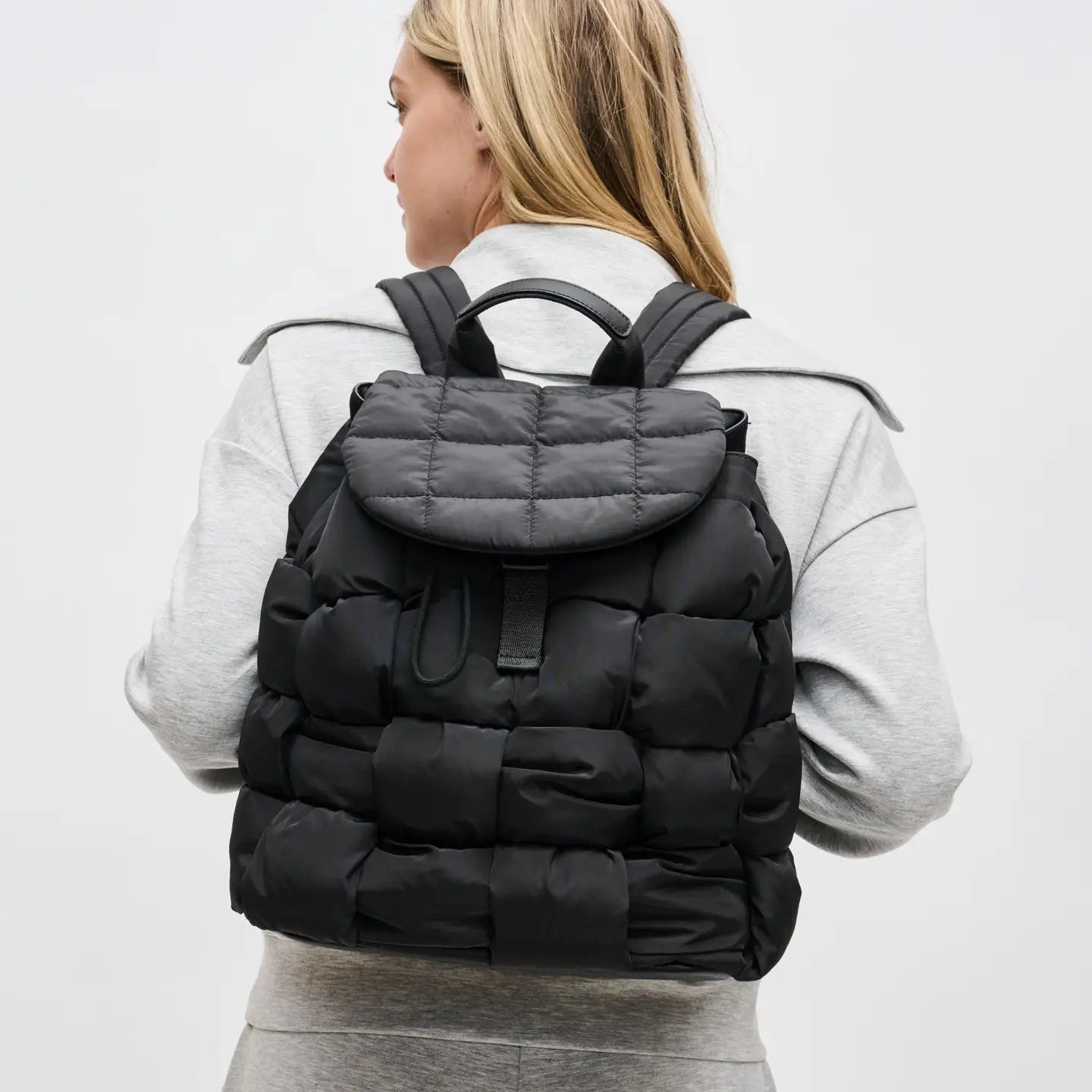Perception Woven Nylon Backpack - Black