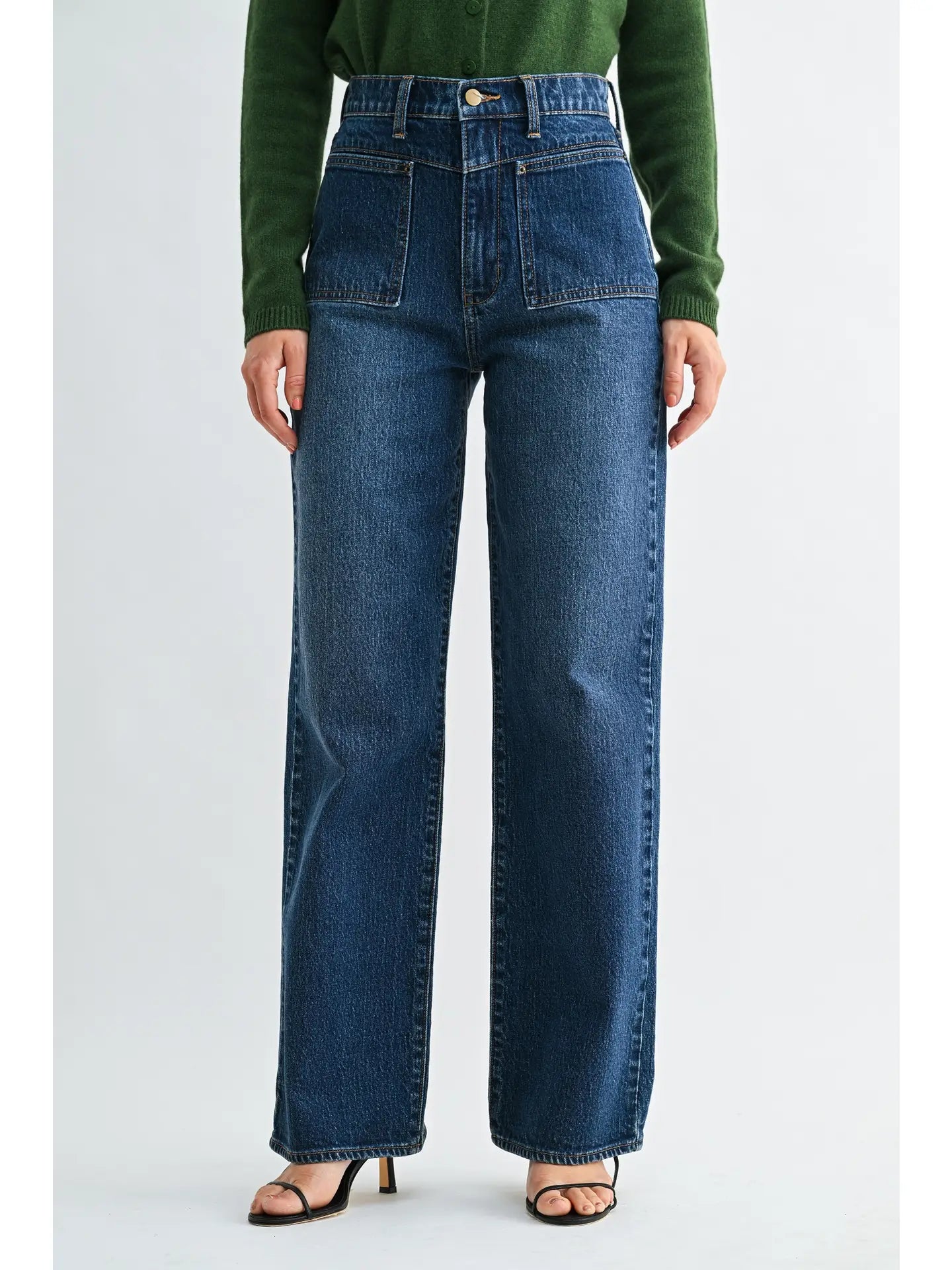 Square Patch Pocket  - Dark Denim