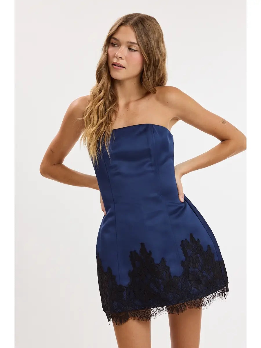 Brinley Satin Party Dress