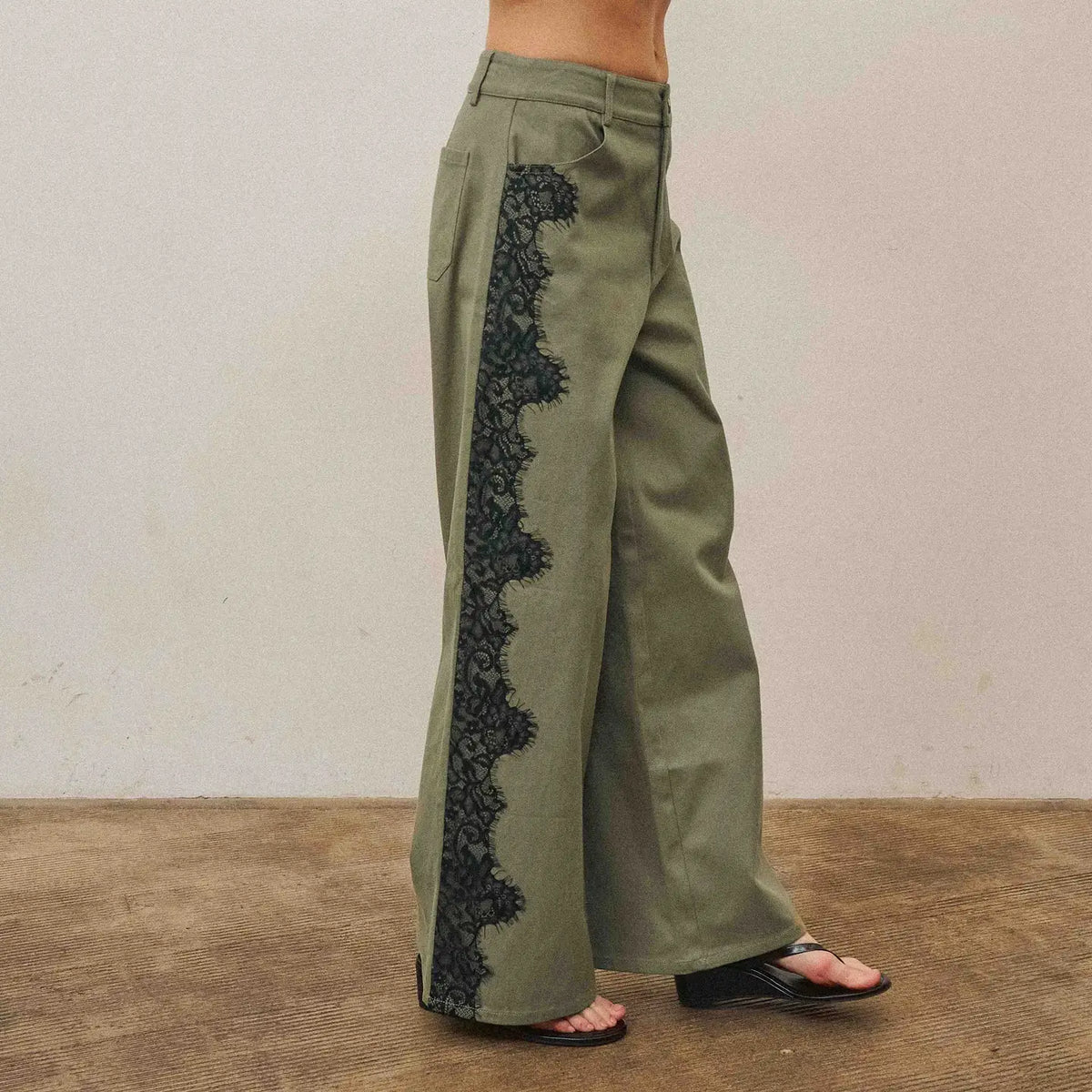 Olivia Pants with Lace Detail
