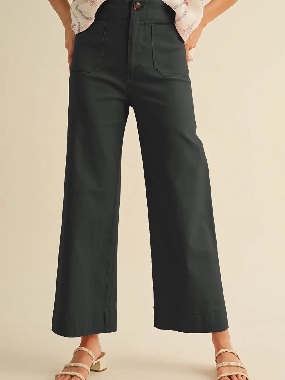 Wide Leg Black Pants