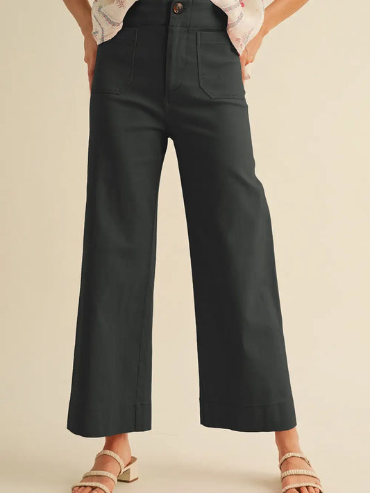Wide Leg Black Pants