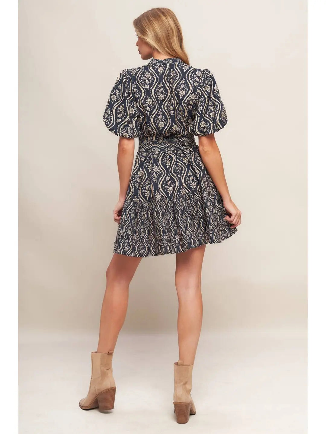 Naomi Printed Woven Dress