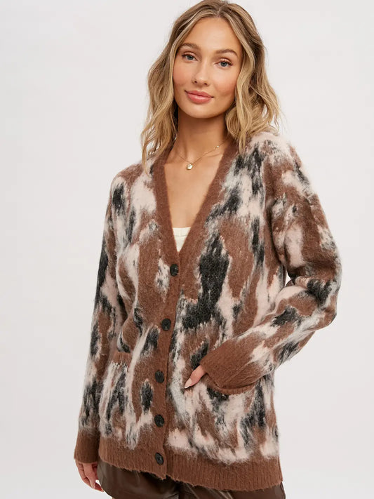 Leopard Button Up Cardigan