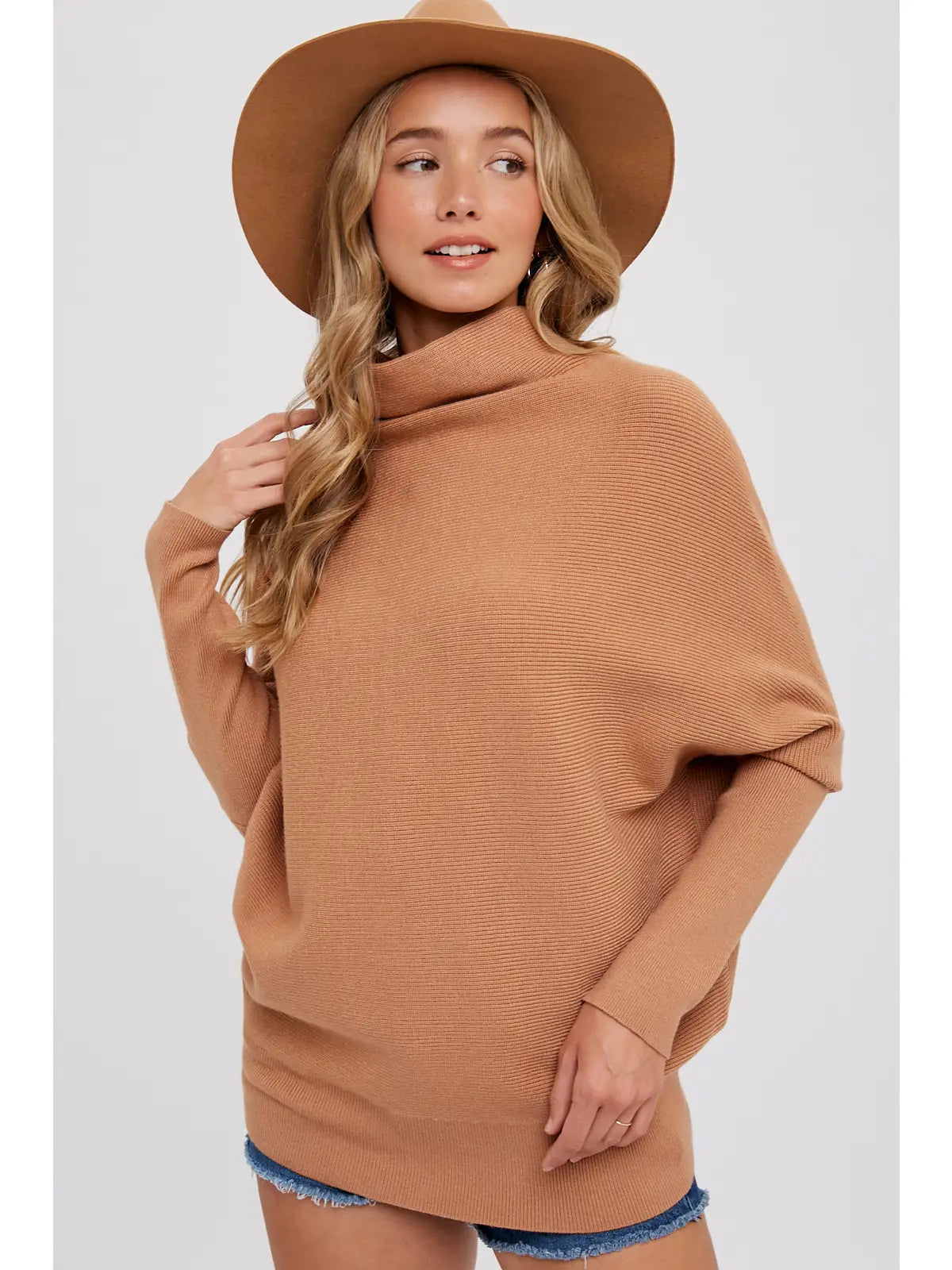 Dolman Slouch Pullover - Toast