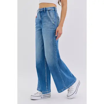 Taylor High Rise Wide Leg Jeans