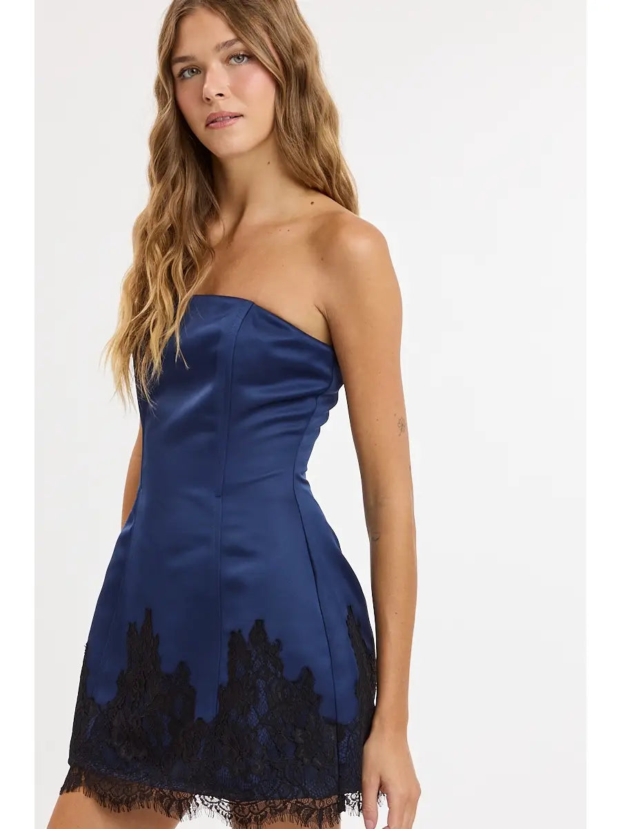 Brinley Satin Party Dress