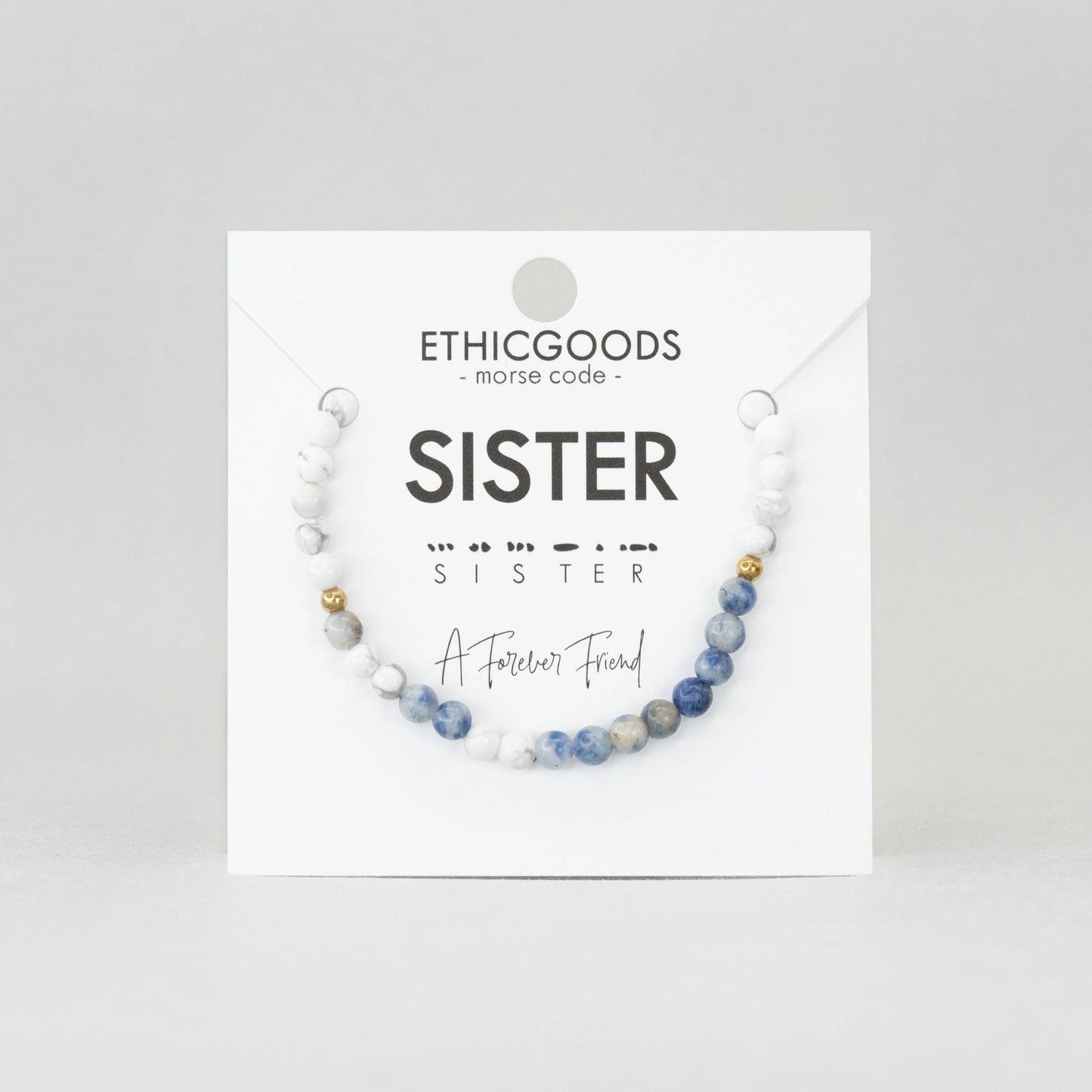 Morse Code Bracelet | SISTER: Lapis & Howlite